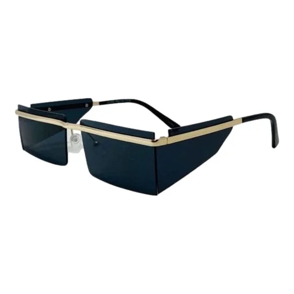 6113 | Rimless Rectangle Sunglasses with Side Blinders (CLEARANCE)