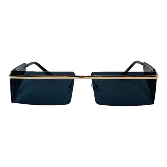 6113 | Rimless Rectangle Sunglasses with Side Blinders (CLEARANCE)