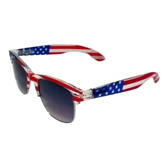 6026 | American Flag Browline Sunglasses