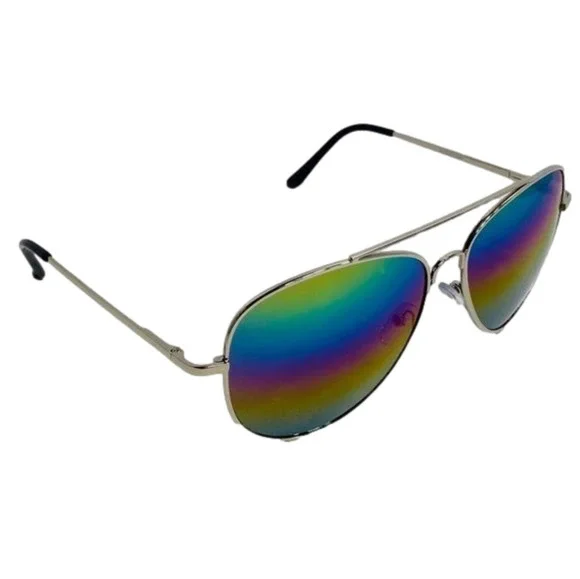 6068 | Rainbow Lens Aviator Sunglasses