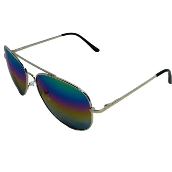 6068 | Rainbow Lens Aviator Sunglasses