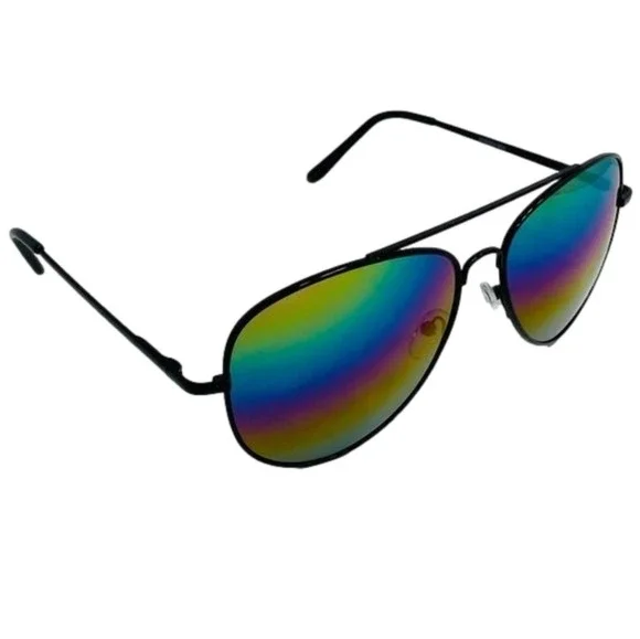 6068 | Rainbow Lens Aviator Sunglasses