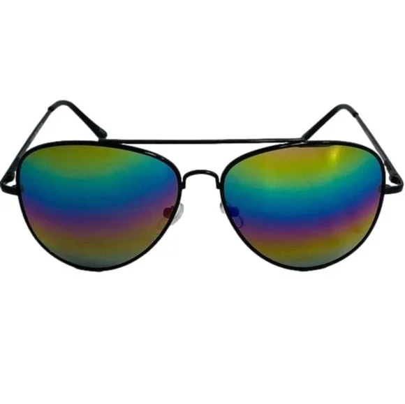 6068 | Rainbow Lens Aviator Sunglasses