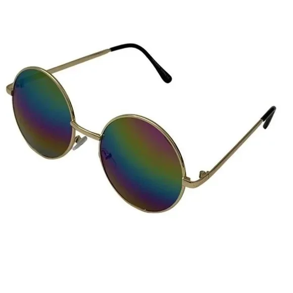6129 | Round Rainbow Lens Unisex Sunglasses