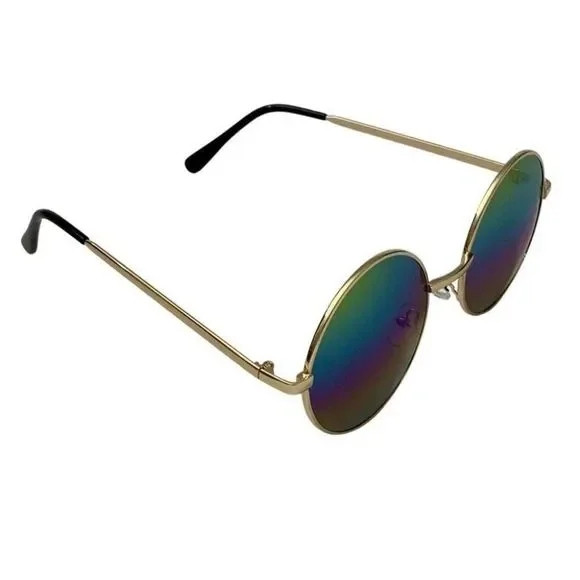 6129 | Round Rainbow Lens Unisex Sunglasses