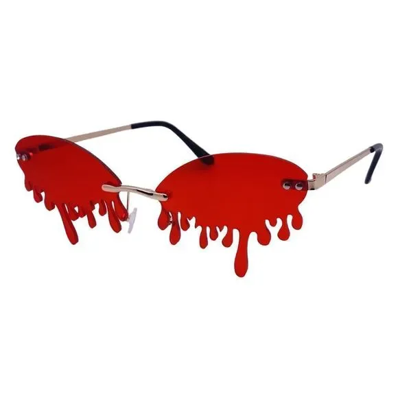 6071 | Drip Rimless Novelty Sunglasses