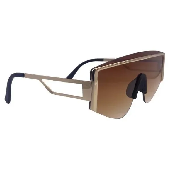Brown Shield Sunglasses