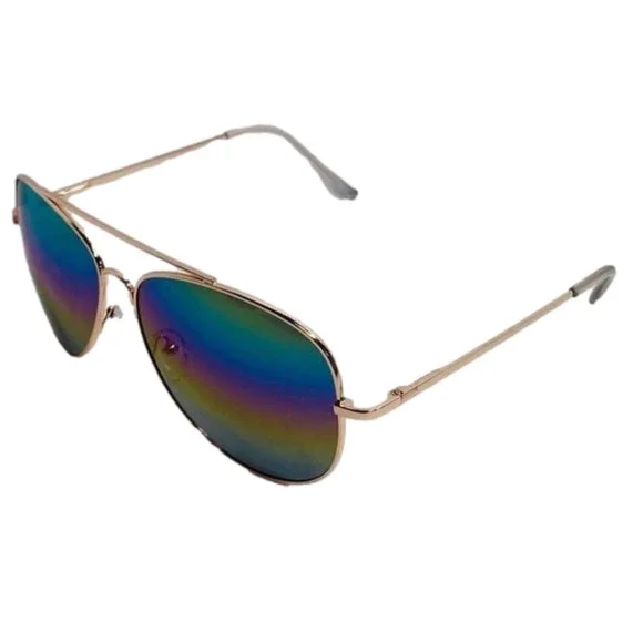 6068 | Rainbow Lens Aviator Sunglasses