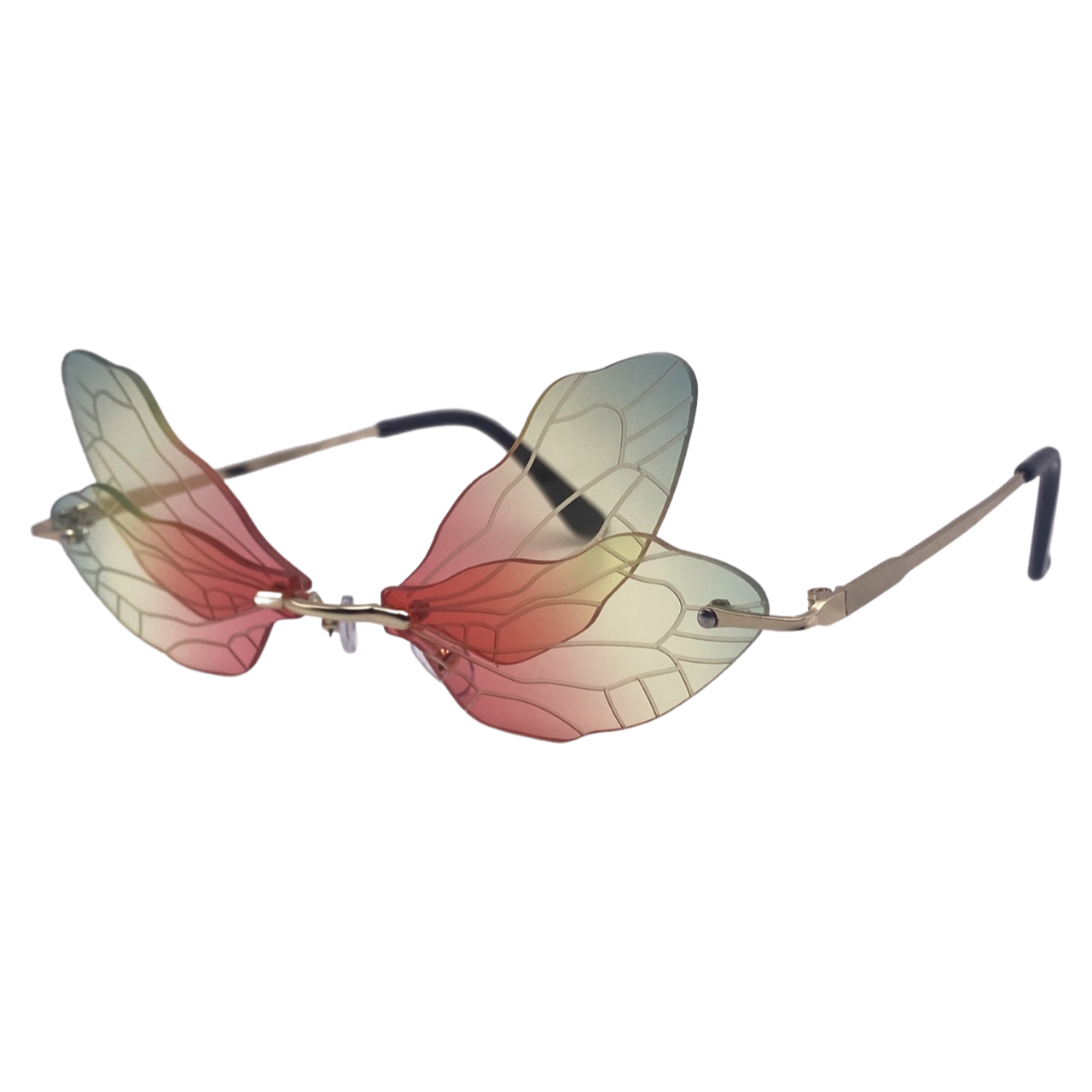 Rainbow Dragonfly Novelty Sunglasses