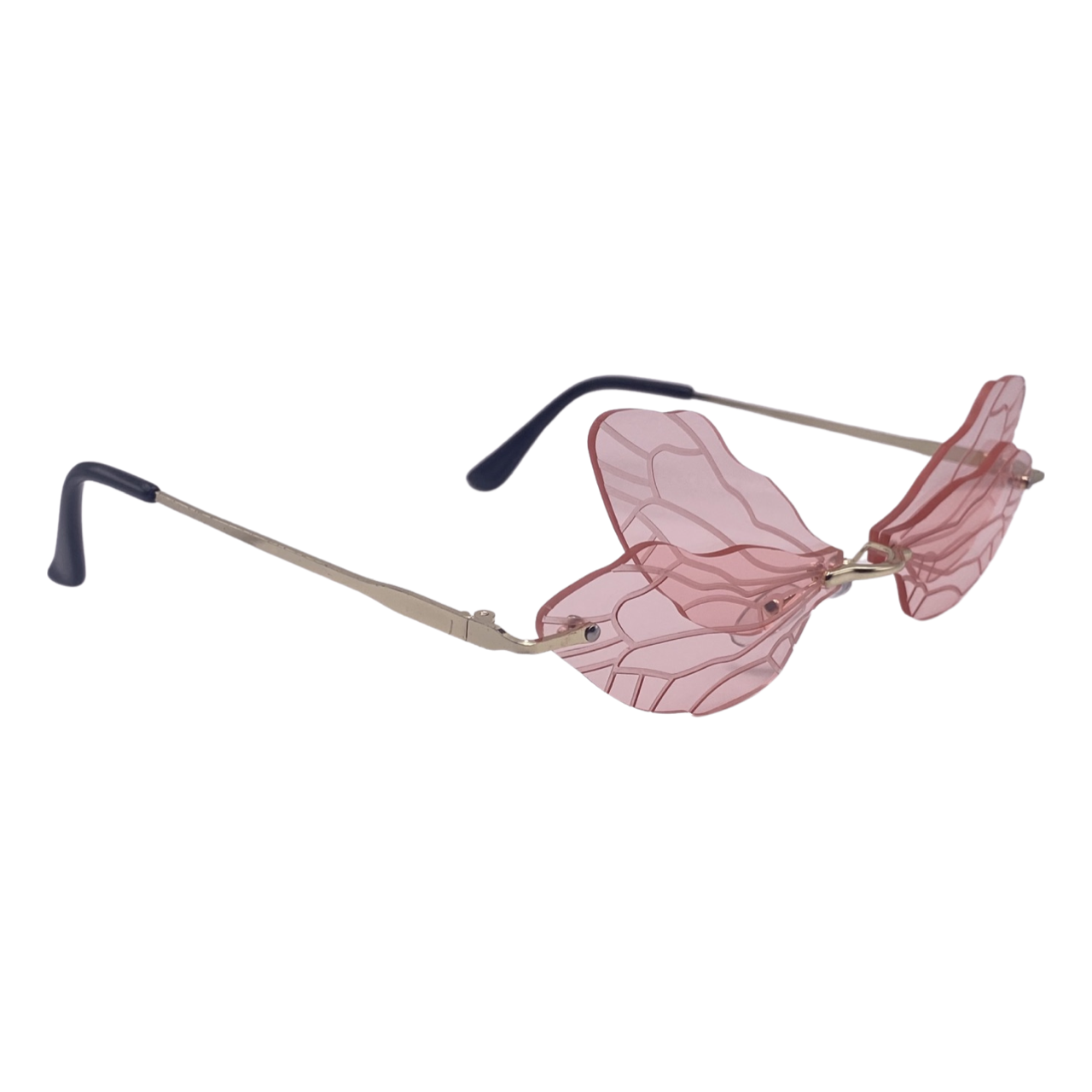 Pink Dragonfly Novelty Sunglasses