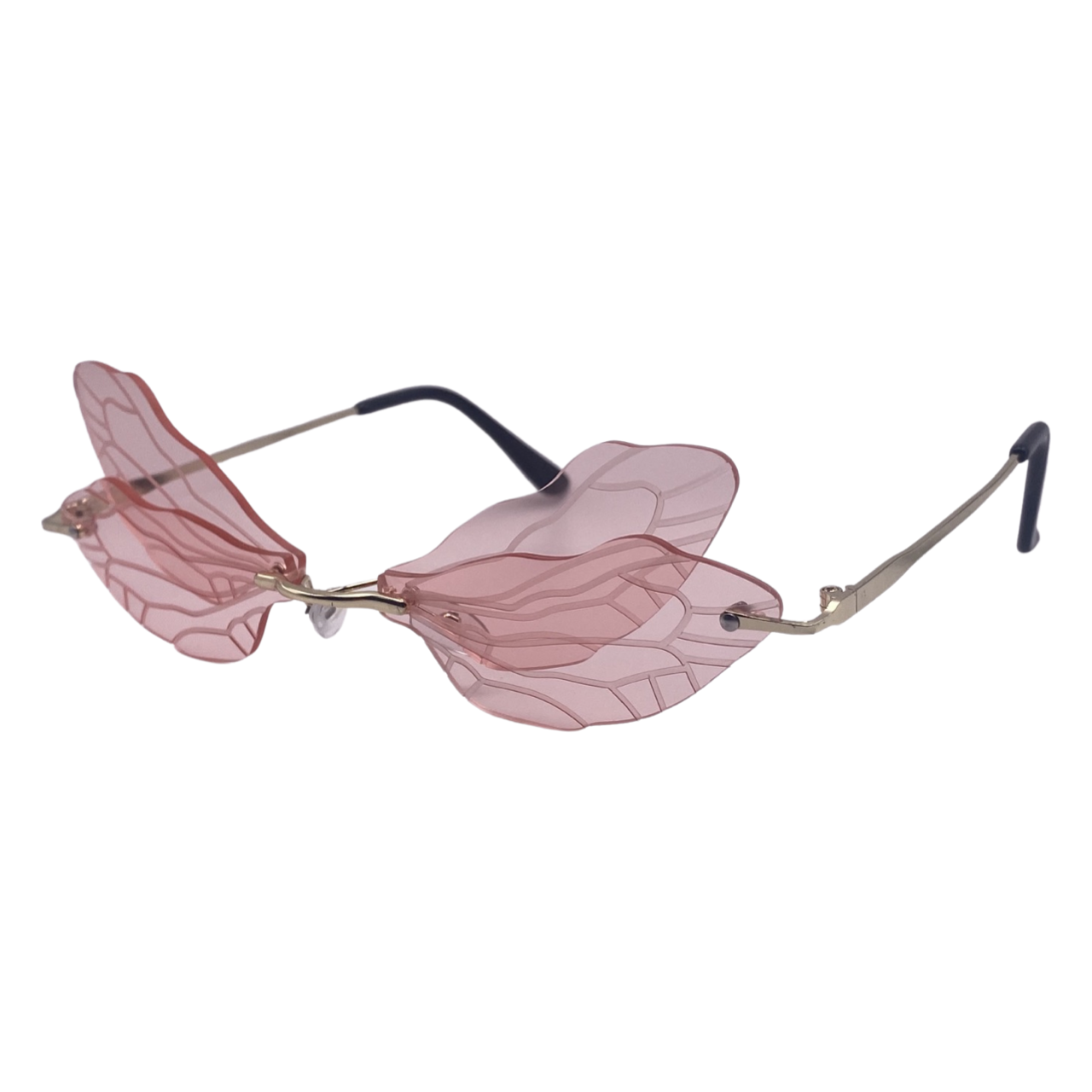 Pink Dragonfly Novelty Sunglasses