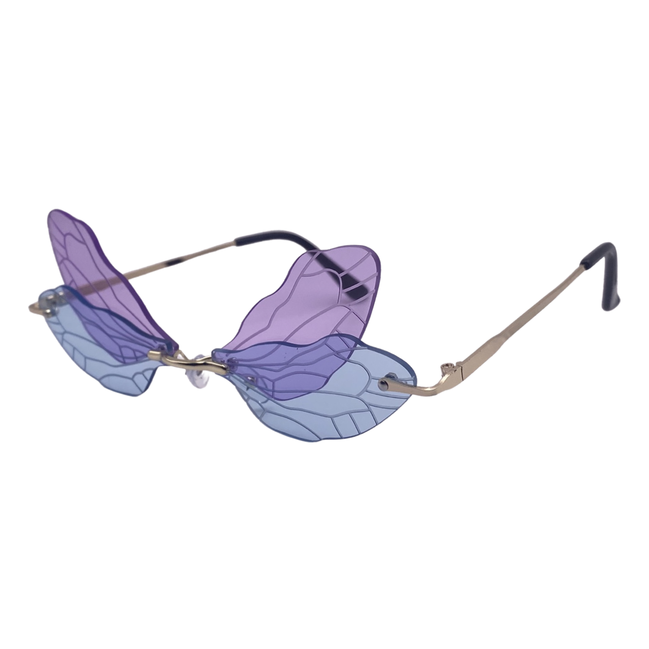 Purple/Blue Dragonfly Novelty Sunglasses