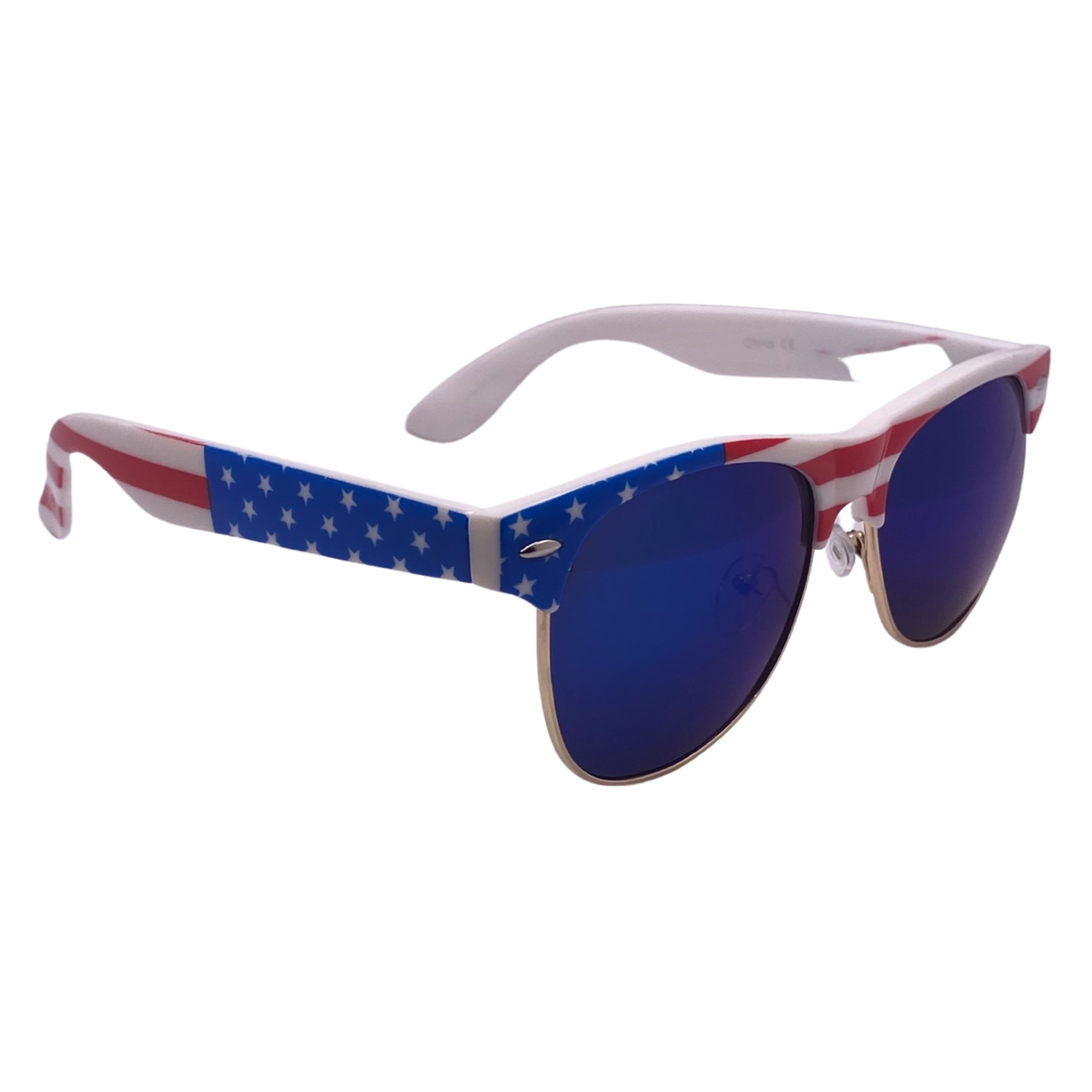 6026 | American Flag Browline Sunglasses
