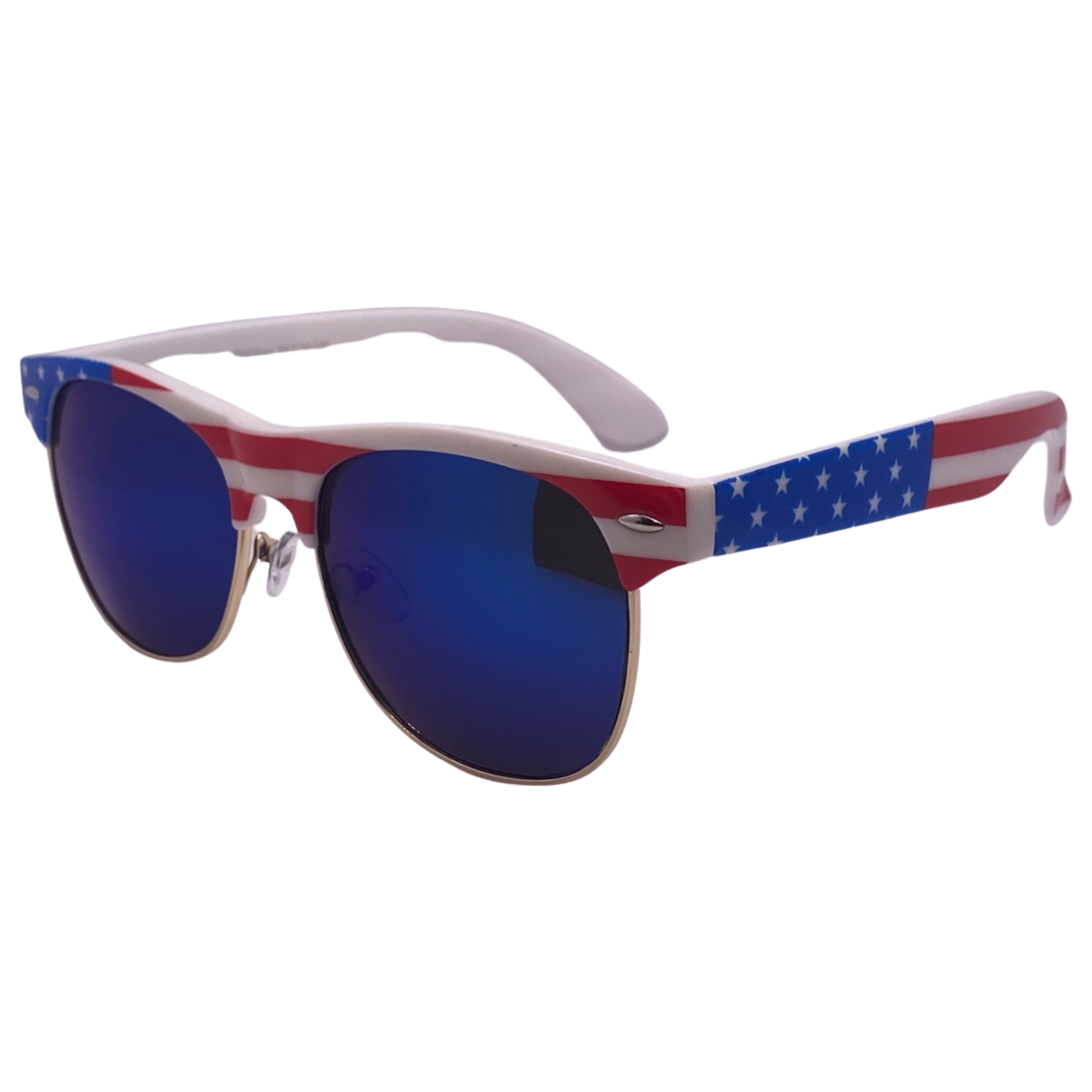 6026 | American Flag Browline Sunglasses