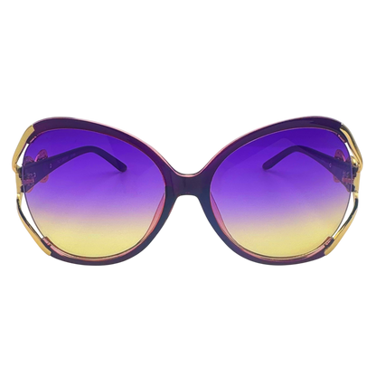 5001 | The Halo - Oversized Round Butterfly Sunglasses