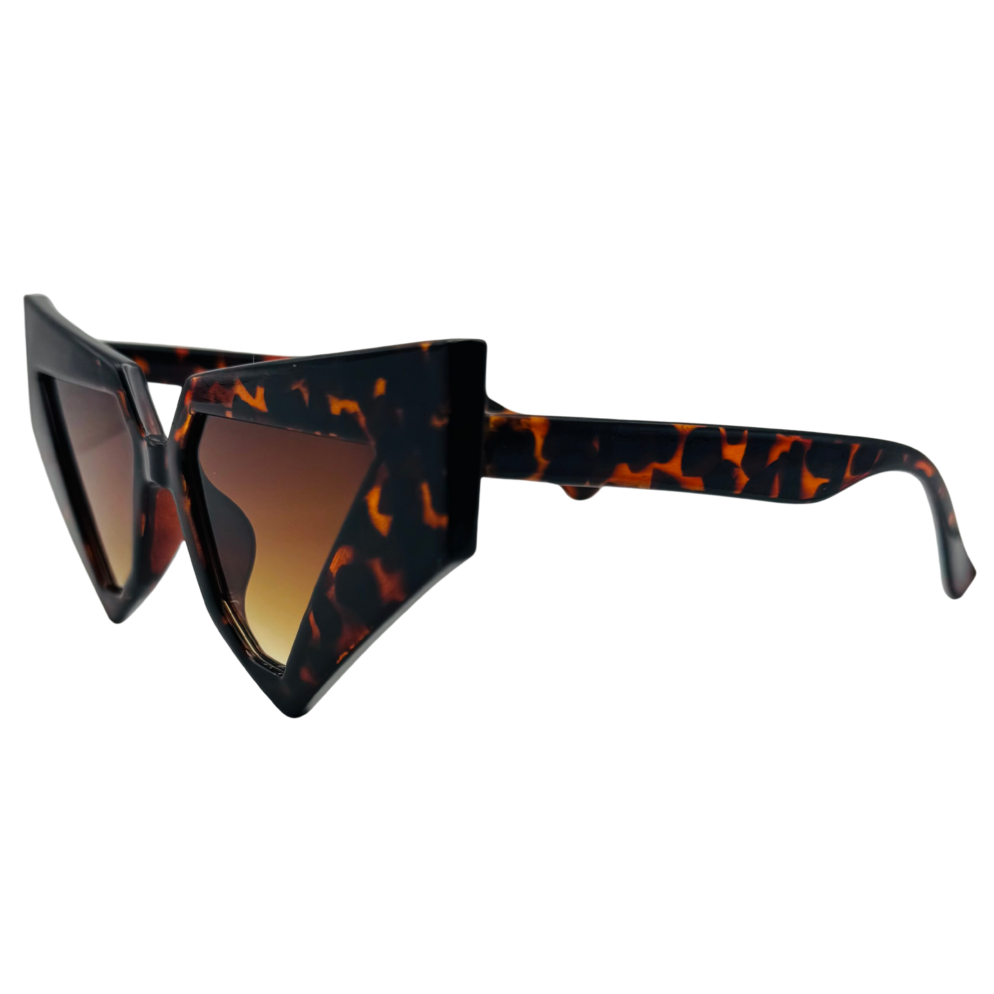 7057 | Venus Vibe - Triangular Style Sunglasses with Gradient Tinted Lenses
