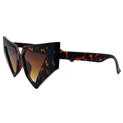 7057 | Venus Vibe - Triangular Style Sunglasses with Gradient Tinted Lenses