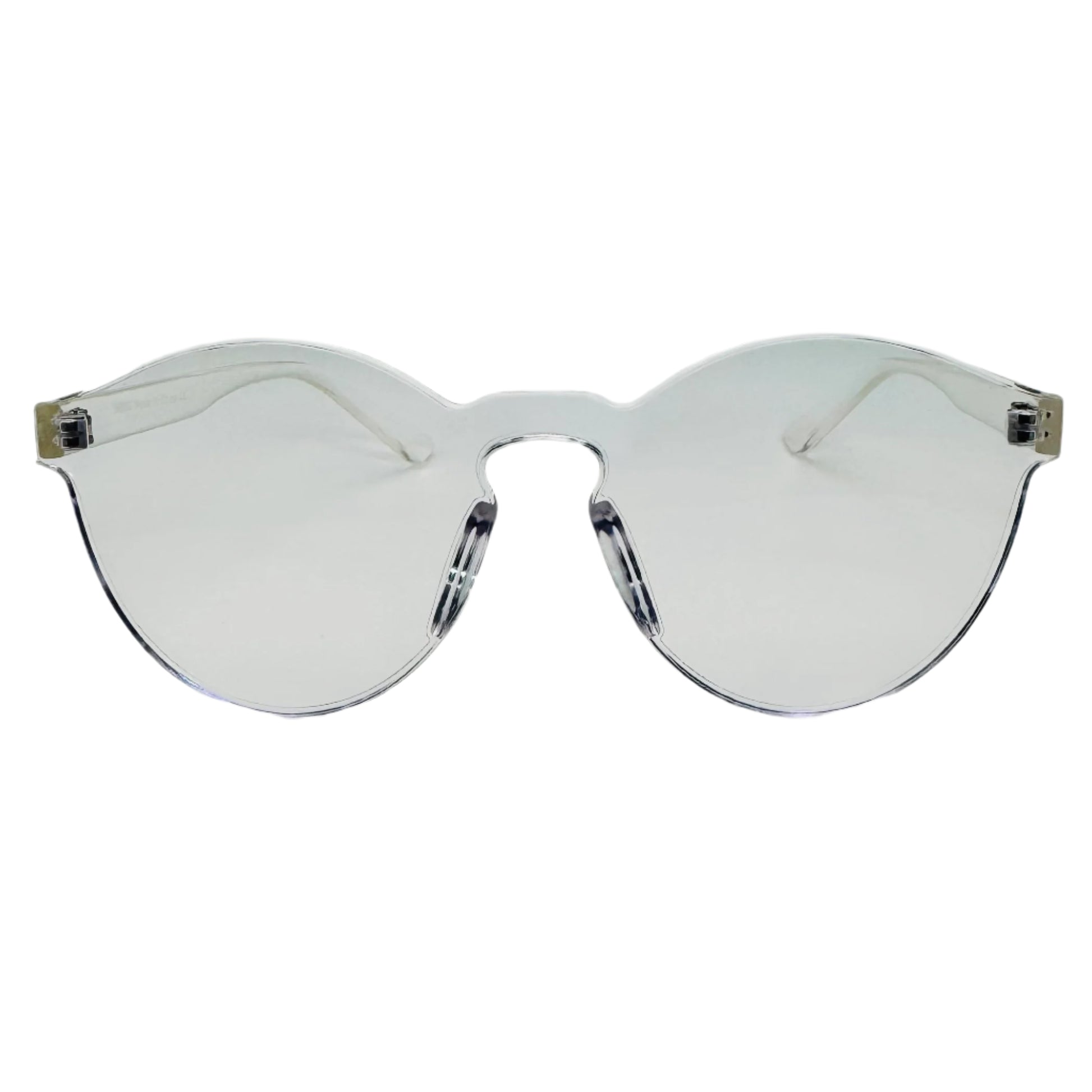 Clear Lens Round Acrylic Sunglasses - Non Prescription