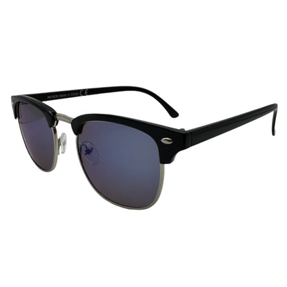 9027 (C) | Browline Sunglasses with Mirrored Lenses