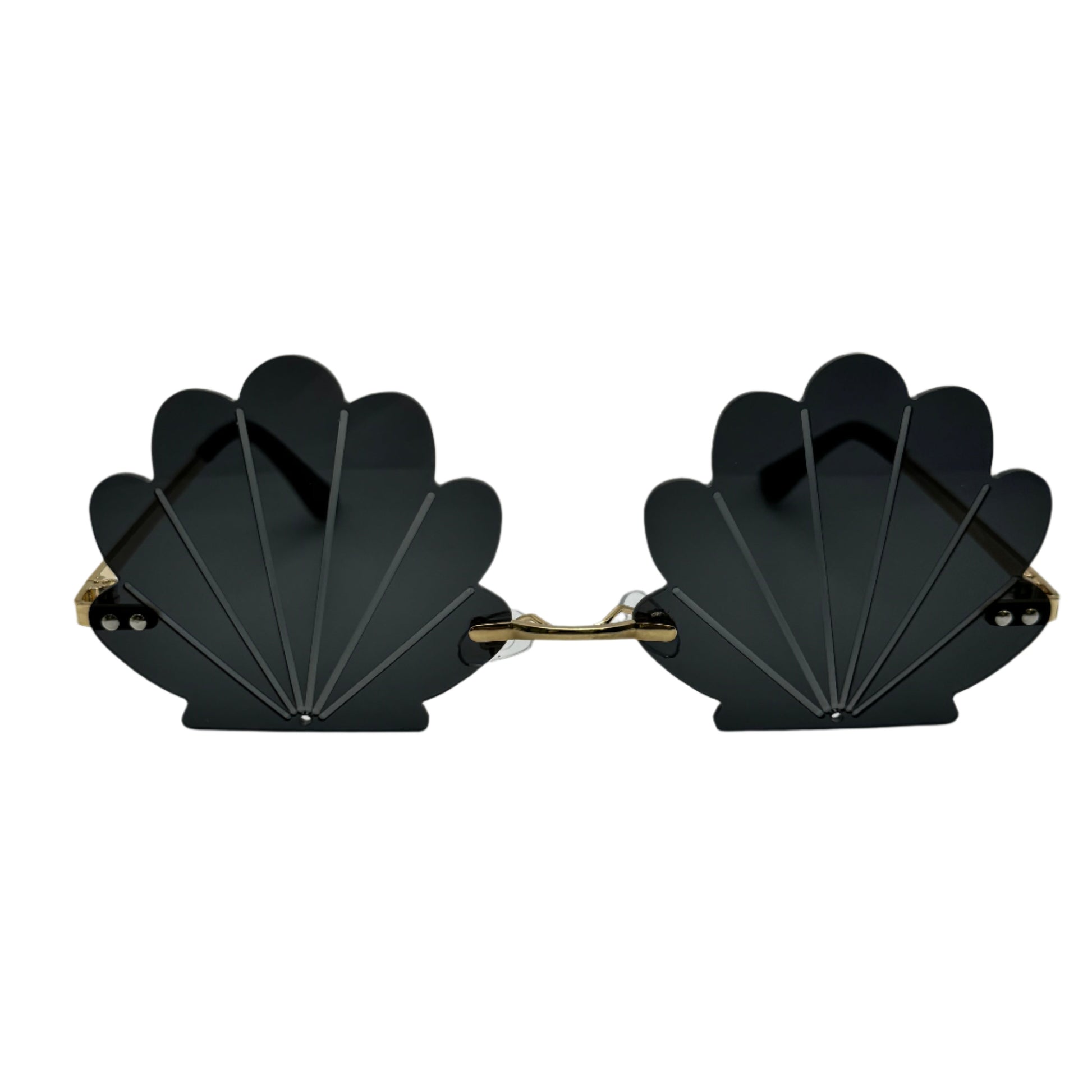 Black Seashell Novelty Sunglasses