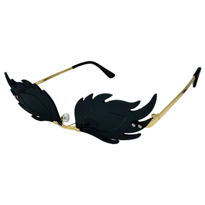 Black Rimless Lens Blaze Sunglasses