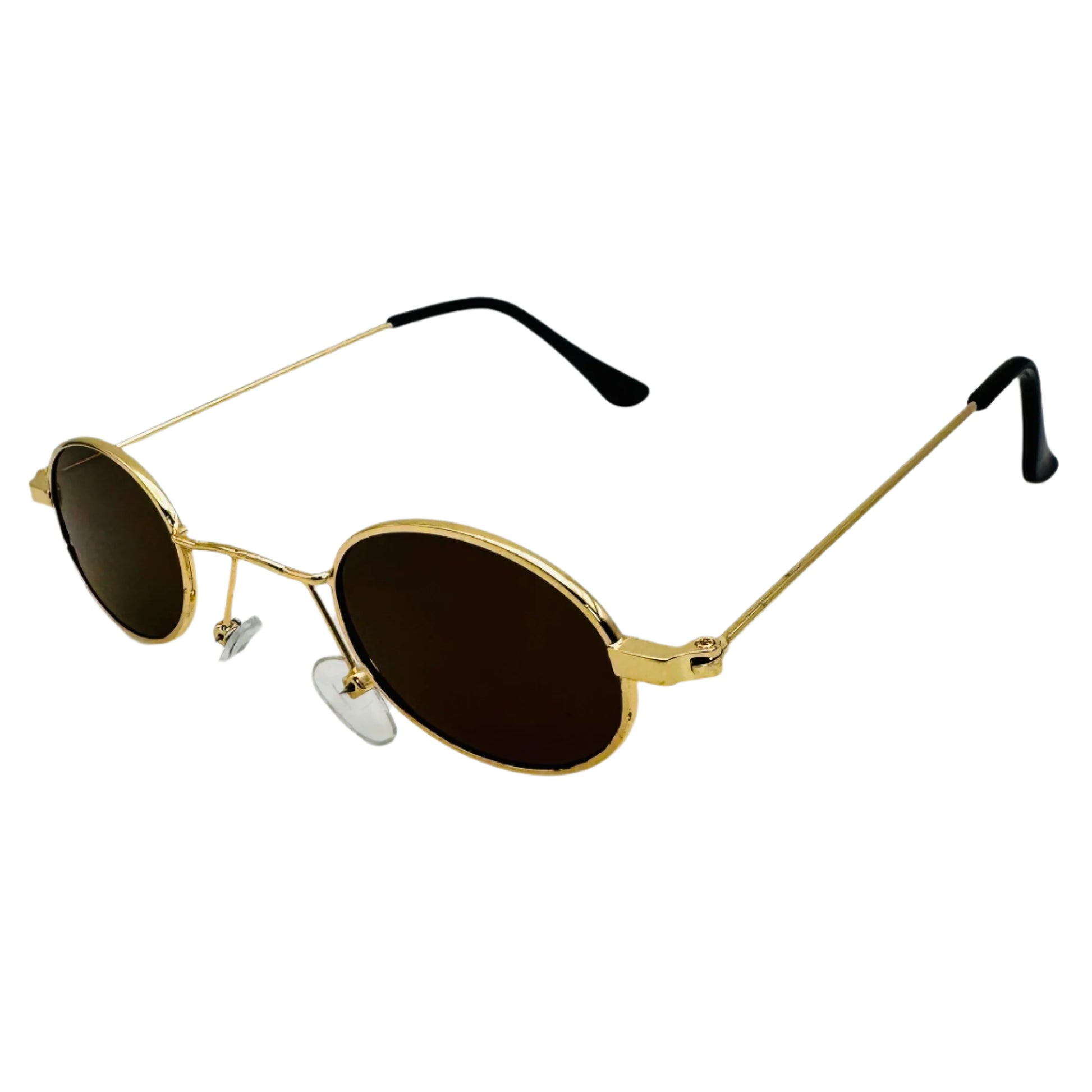 Brown Lens Small Circle Sunglasses