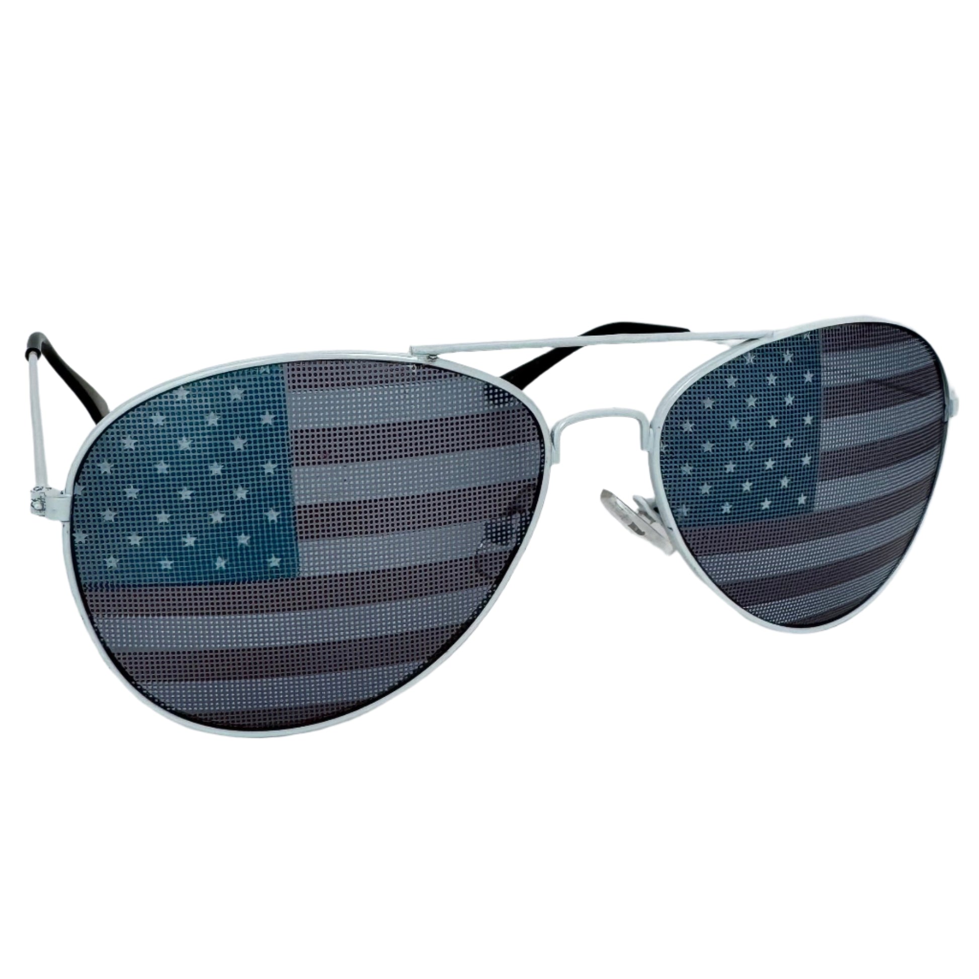 White American Flag Novelty Sunglasses