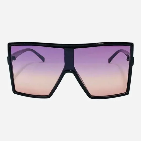 Purple/Pink Square Oversize Sunglasses