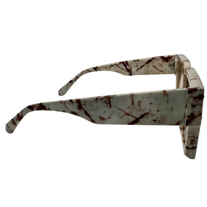 6156 | Square Single Piece Lens Sunglasses with Accents