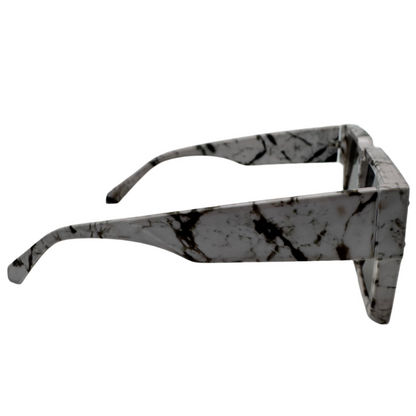 Grey Marble Single Piece Lens Sunglasses
