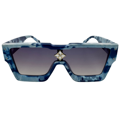 Blue Marble Single Piece Lens Sunglasses