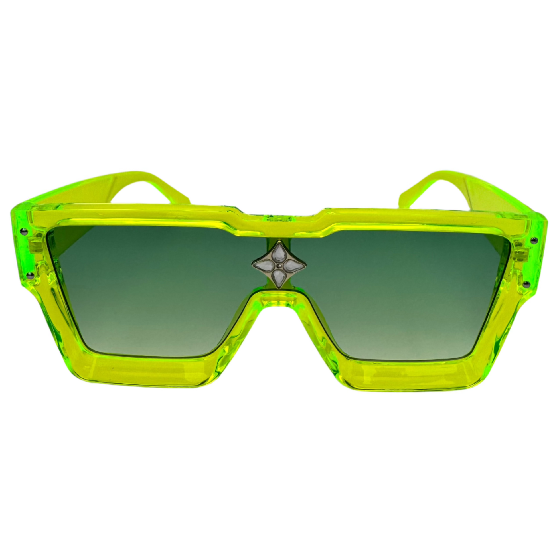 Neon Single Piece Lens Sunglasses