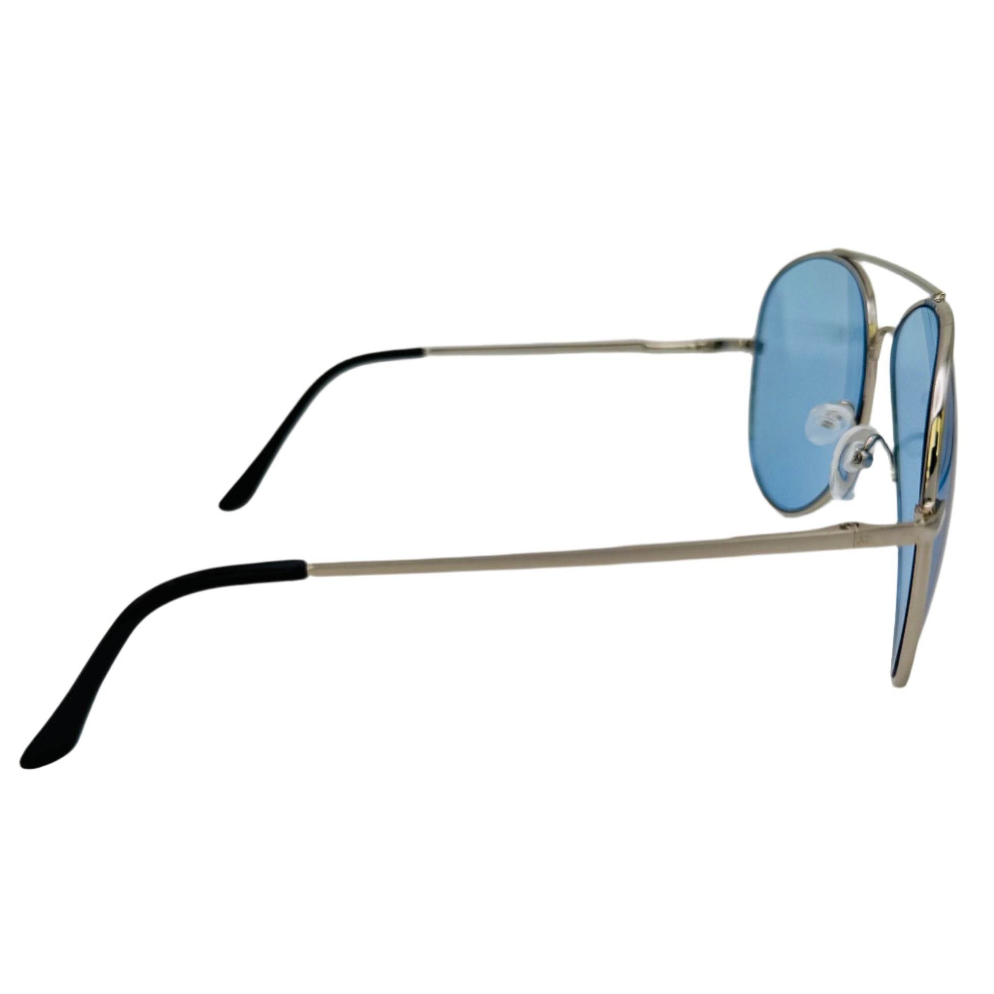 Blue Lens Aviator Sunglasses