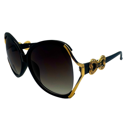 5001 | The Halo - Oversized Round Butterfly Sunglasses