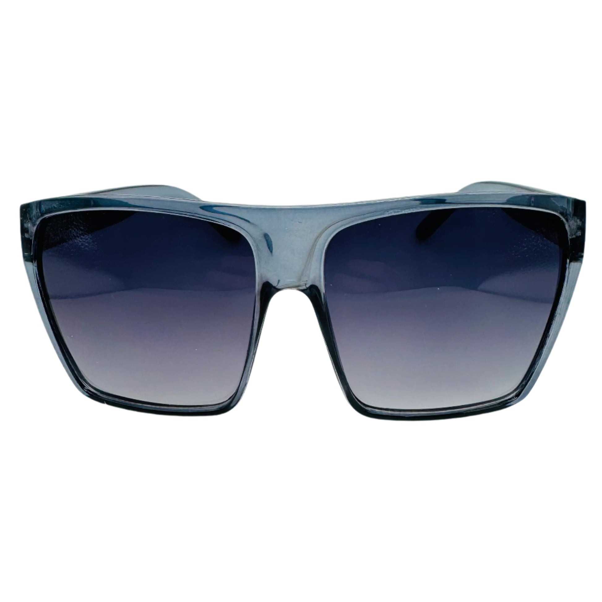Grey Large Square Sunglasses 