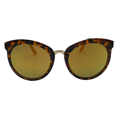 Gold Mirror Cateye Sunglasses