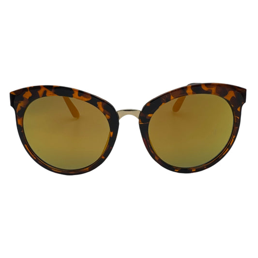 Gold Mirror Cateye Sunglasses