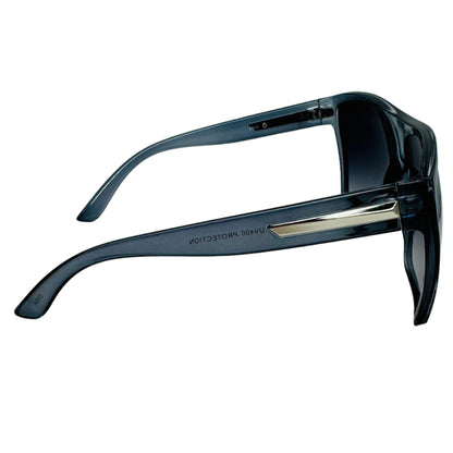 Grey Large Square Sunglasses