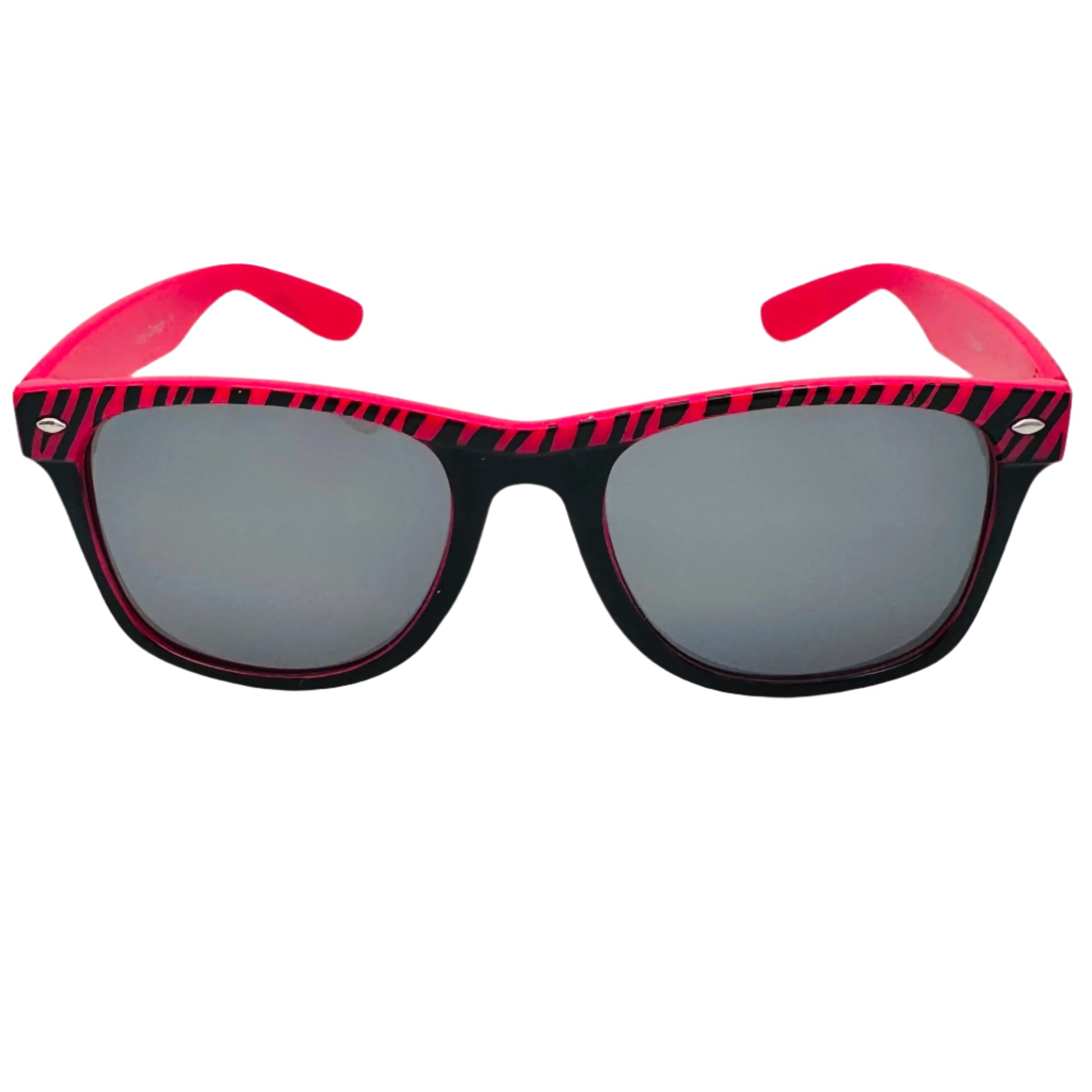 Pink Zebra Stripe California Classic Sunglasses