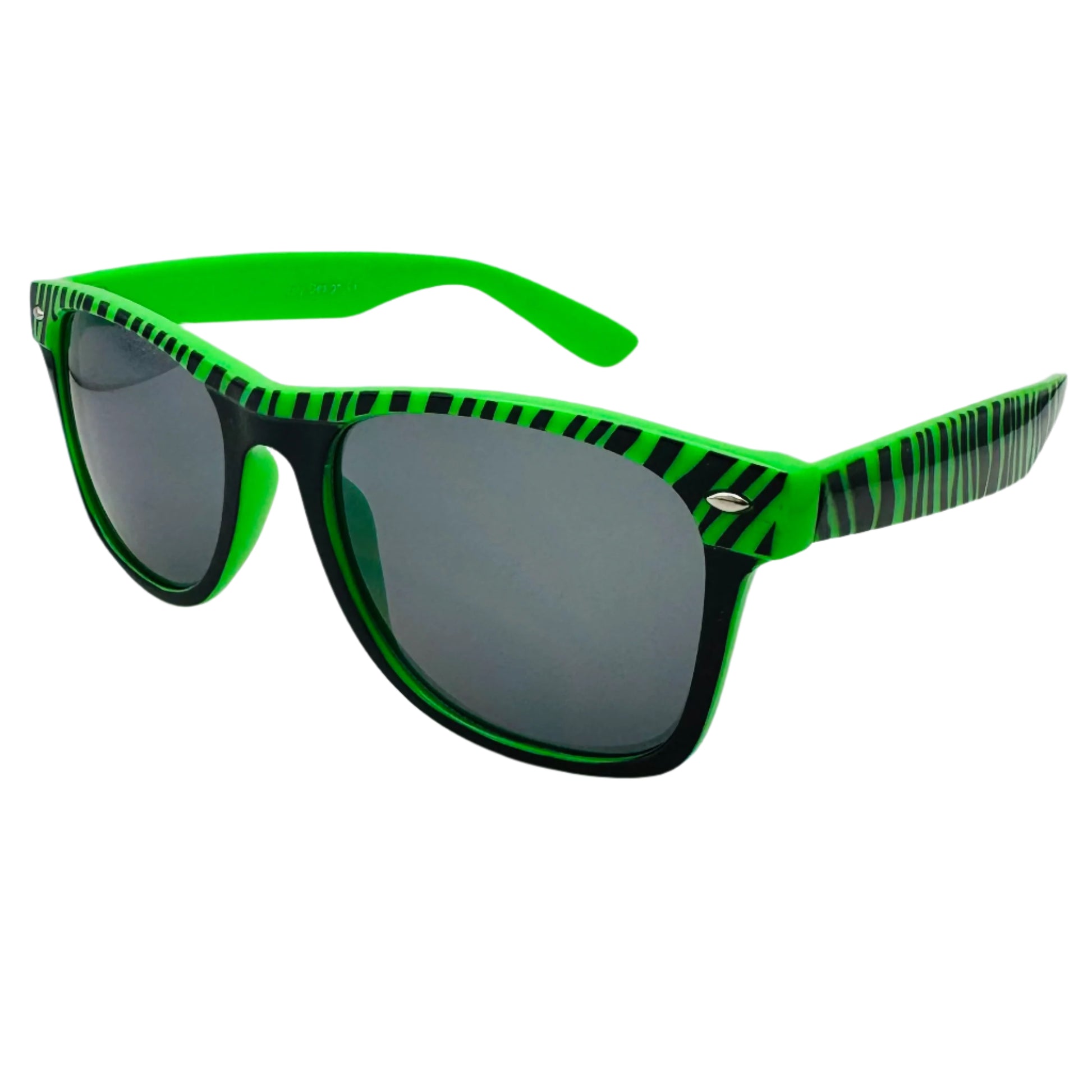 Green Zebra Stripe California Classic Sunglasses