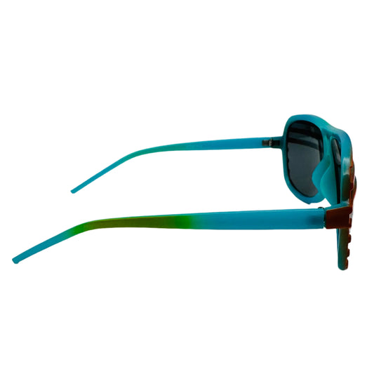 Rainbow Glow in the Dark Aviator Sunglasses