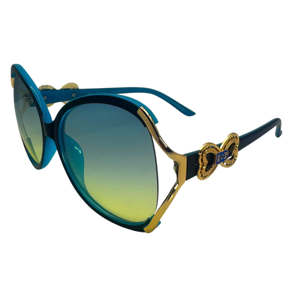 5001 | The Halo - Oversized Round Butterfly Sunglasses