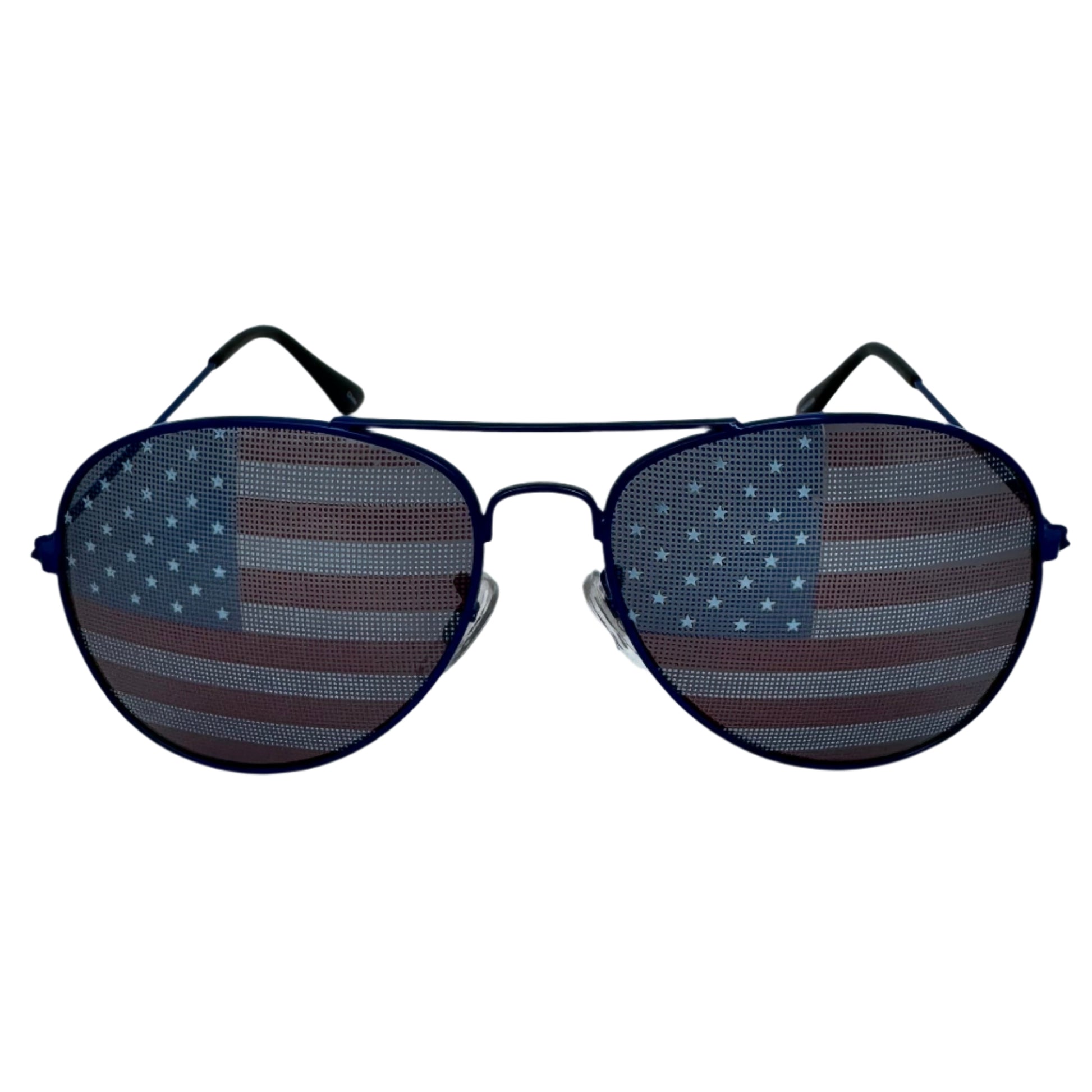 Blue American Flag Novelty Sunglasses