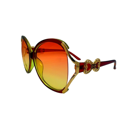 5001 | The Halo - Oversized Round Butterfly Sunglasses