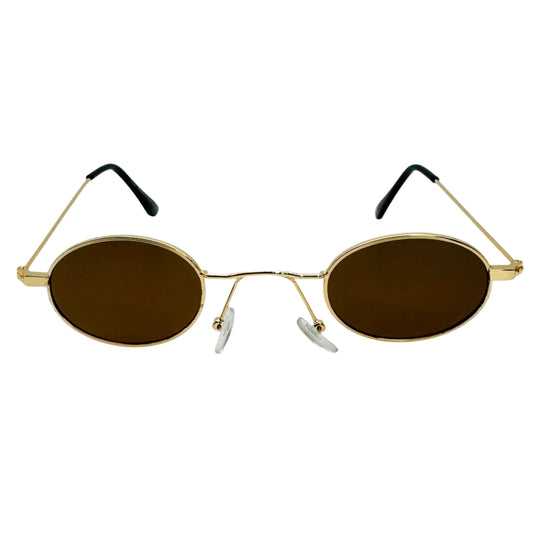 Brown Lens Small Circle Sunglasses