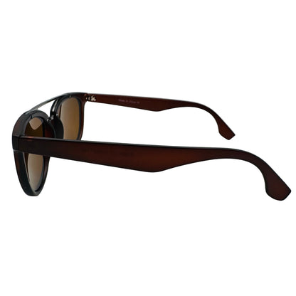 Brown sunglasses on a white background
