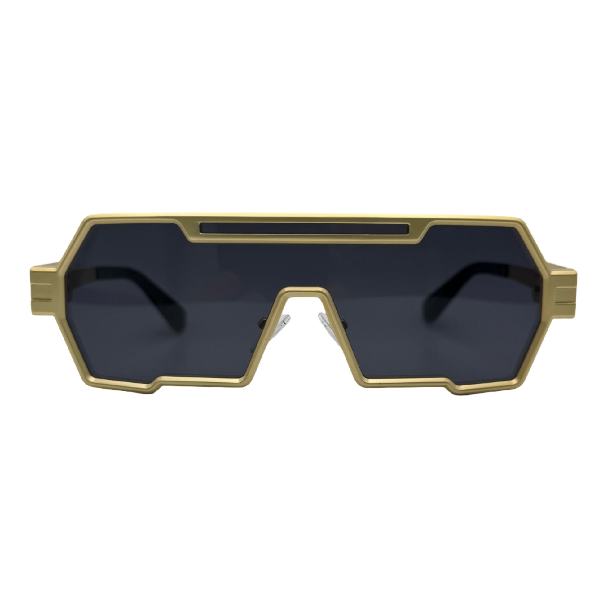 Gold/Black Flat Top Sunglasses