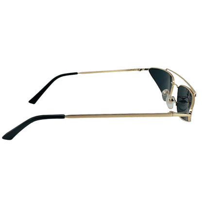 Gold/Black Teardrop Sunglasses