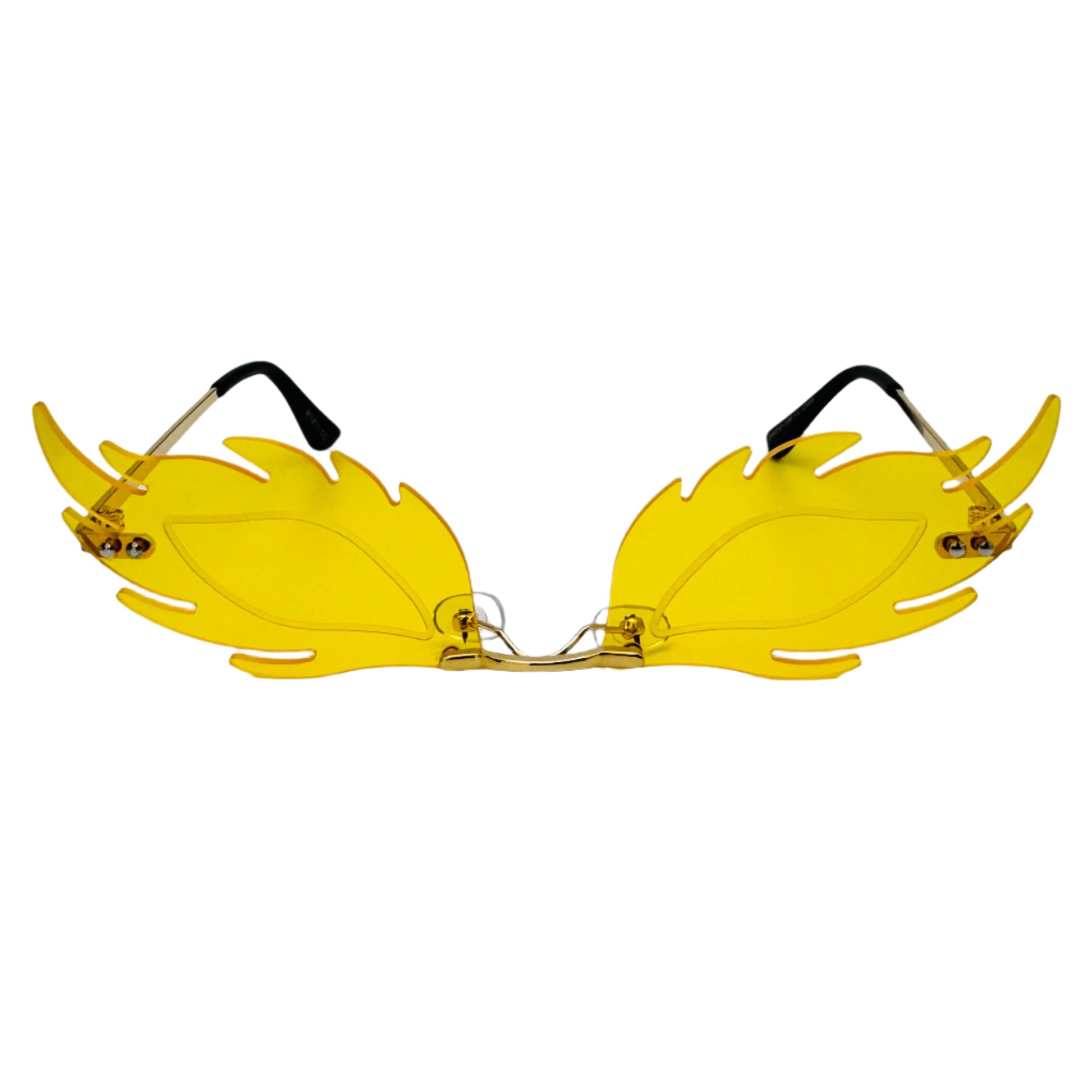Yellow Rimless Lens Blaze Sunglasses