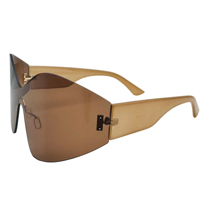 Sunglasses with a unique design on a white background